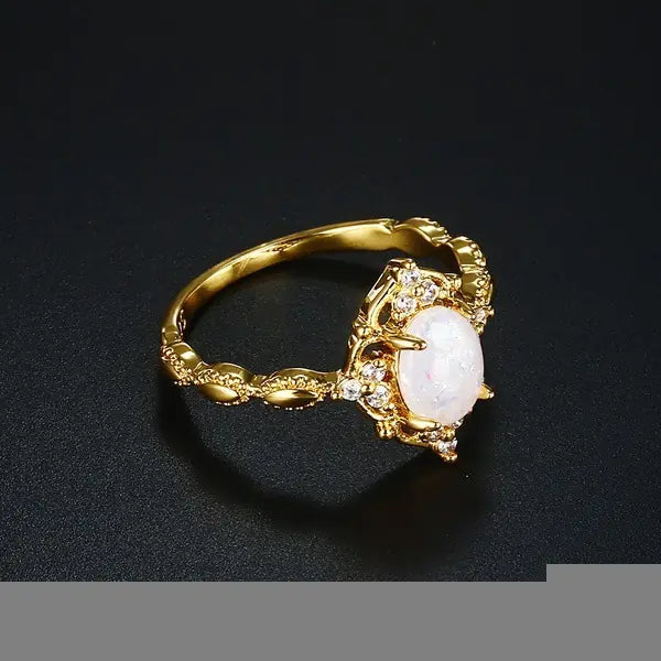 18K Gold Plated Women's Ring Jewelry