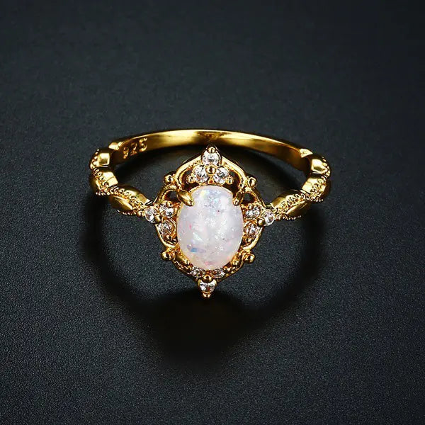 18K Gold Plated Women's Ring Jewelry