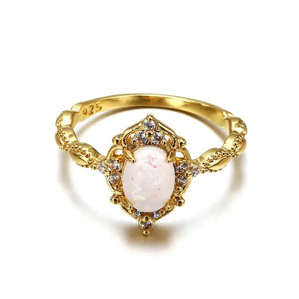 18K Gold Plated Women's Ring Jewelry