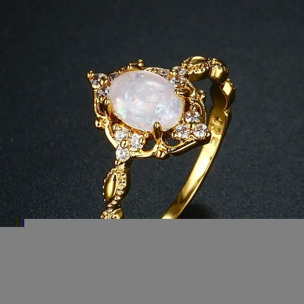 18K Gold Plated Women's Ring Jewelry